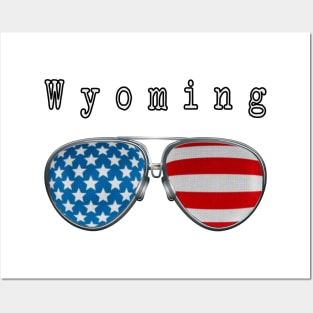 AMERICA PILOT GLASSES WYOMING Posters and Art